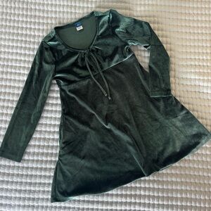 Old Navy Green Velvet dress, S